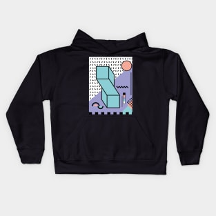 Memphis Pattern 80 / 80s Retro Kids Hoodie